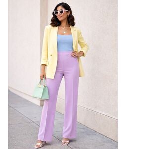 TUCKERNUCK Lilac Erin Pants NEW Size Small High Waisted Straight Leg Pastel